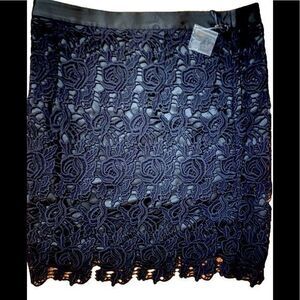 Will Smith Lace Skirt - 6 black lace skirt , NWT , back zip